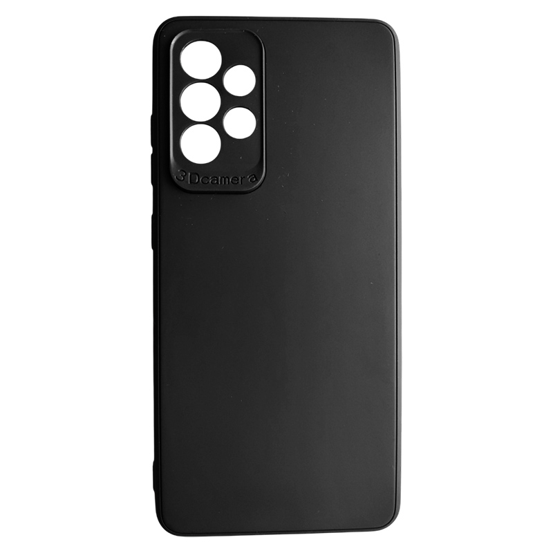 Funda negra para Samsung Galaxy A52 / A52 5G de silicona