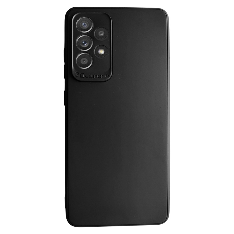 Funda negra para Samsung Galaxy A52 / A52 5G de silicona