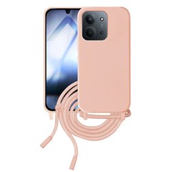 Funda con cordón Xiaomi Redmi 15C 5G Rosa