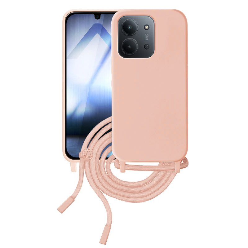 Funda con cordón Xiaomi Redmi 15C 5G Rosa