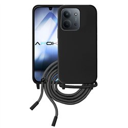 Funda con cordón Xiaomi Redmi 15C 5G Negro