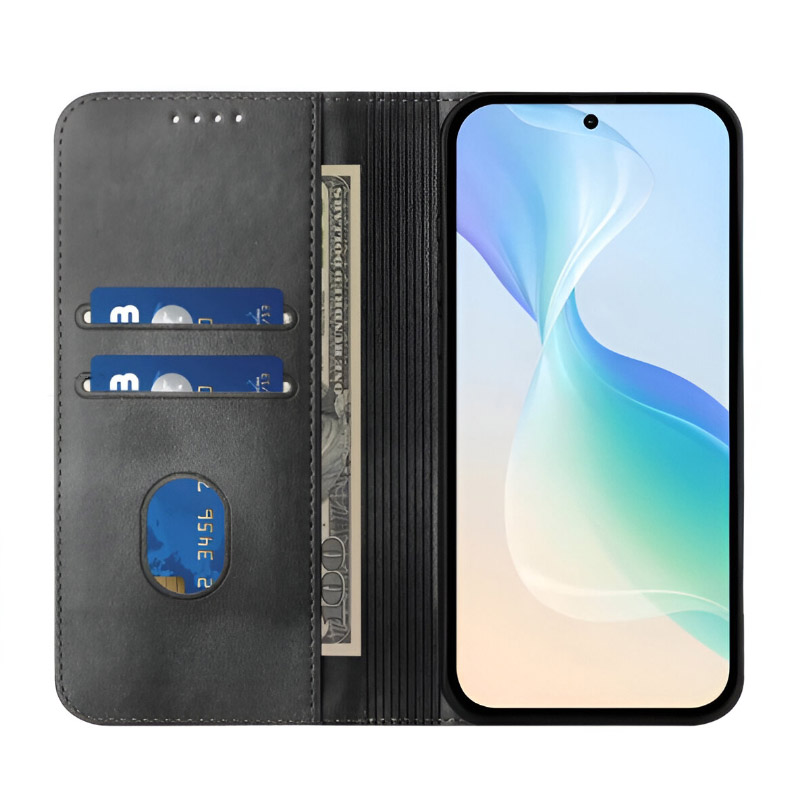 Funda tipo cartera para Xiaomi Redmi 15 Negro