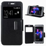 Funda libro color negro para Honor 9 acabado polipiel