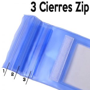 3 cierres de zip para fundas impermeables