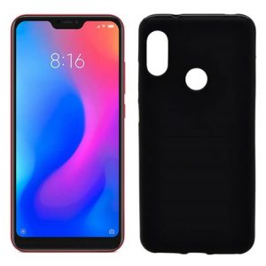 funda de silicona mate lisa color negro para los nuevos Xiaomi