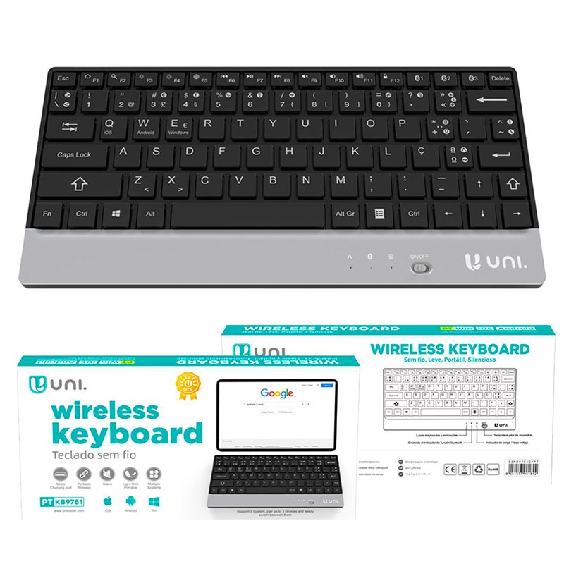 teclado inalámbrico bluetooth