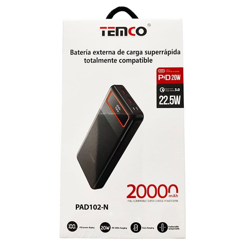 batería externa 20000 mah para trabajar con el móvil