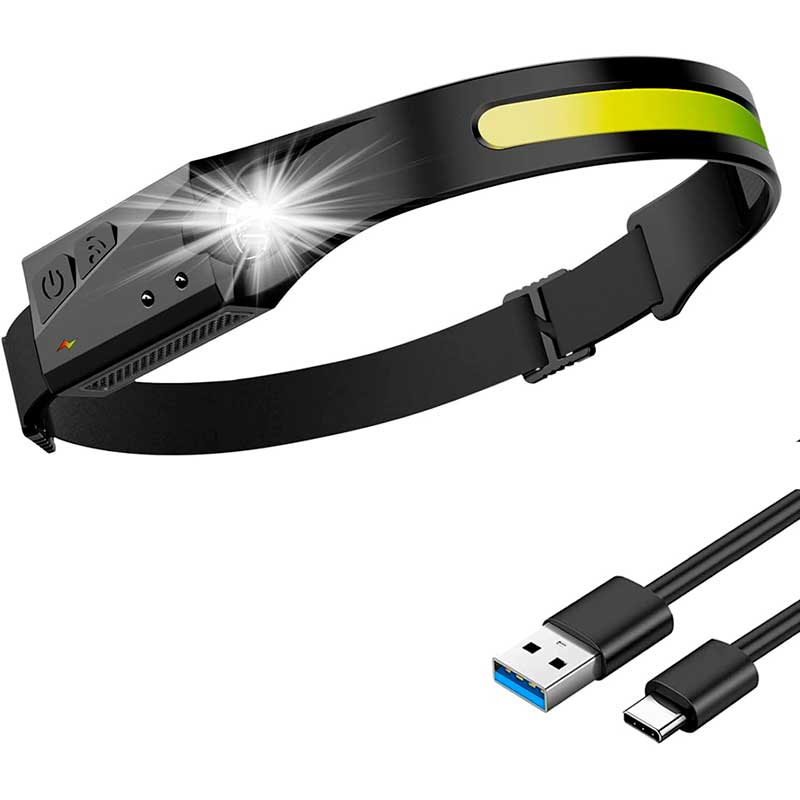 Linterna de cableza led de emergencia