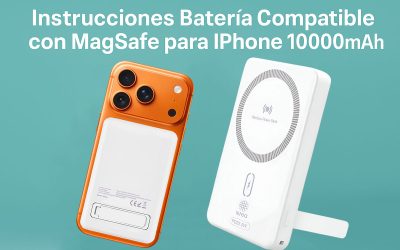 🔋 Instrucciones Batería Compatible con MagSafe para iPhone 10000mAh