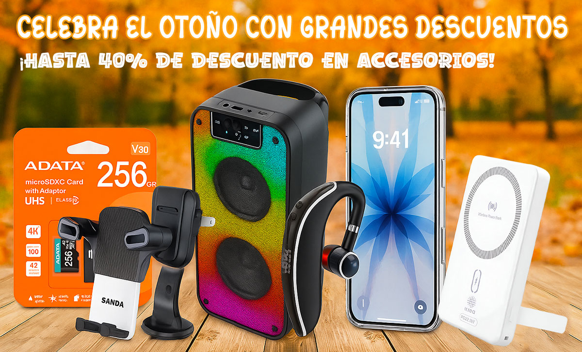 Rebajas de Otoño en accesorios para móviles